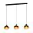 Eglo Hanglamp Oilella Staal Zwart Goud | IP20 - Geschikt voor 3x E27 